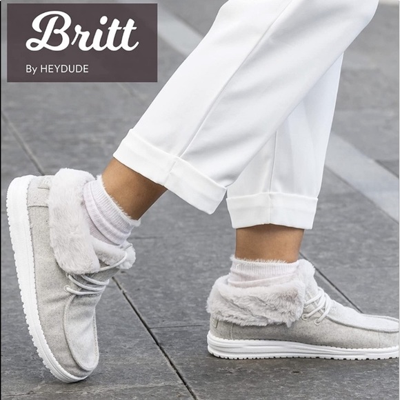 Hey Dude Britt Grey Cheetah Shoe 